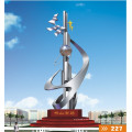 2016 Nouvelle grande sculpture en acier inoxydable Haute hauteur Quanlity Statue urbaine moderne